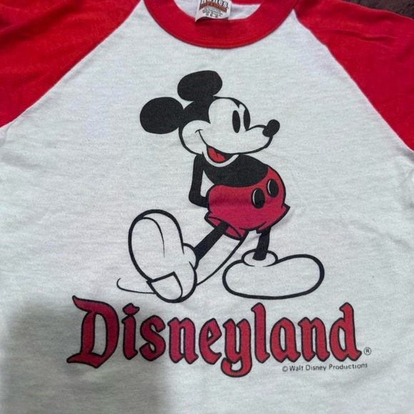💚SALE💚 Disneyland Vintage *RARE* 1980’s Baby Tee - Picture 2 of 3